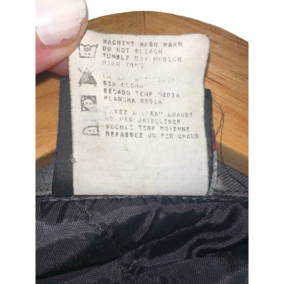 Dickies Work Jacket Mens XL Gray Workwear Mechanic Full Zip Canvas Utility 90s - Picture 9 of 16